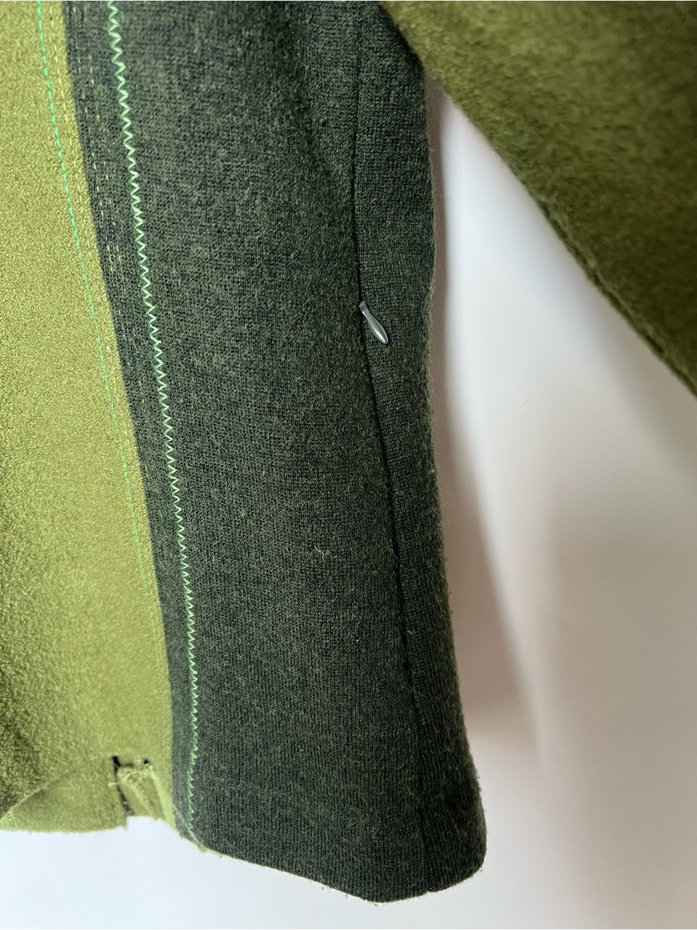 Icelandic Design 100% Wool Jacket Small Green Lagenlook Toggle Art to Wear Rare - Picture 4 of 13
